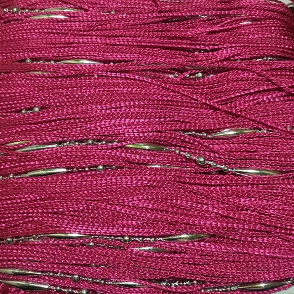 2 Pink One String Curtain/ Room Divider - Picture 2 of 2